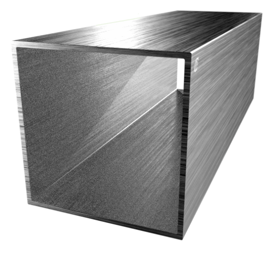 квадратный алюминиевый профиль 65х65х2